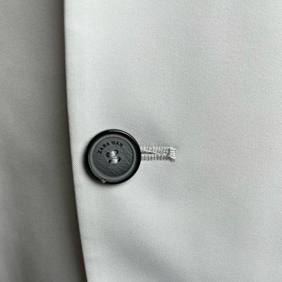 ZARA MAN light gray/silver suit jacket sz44
